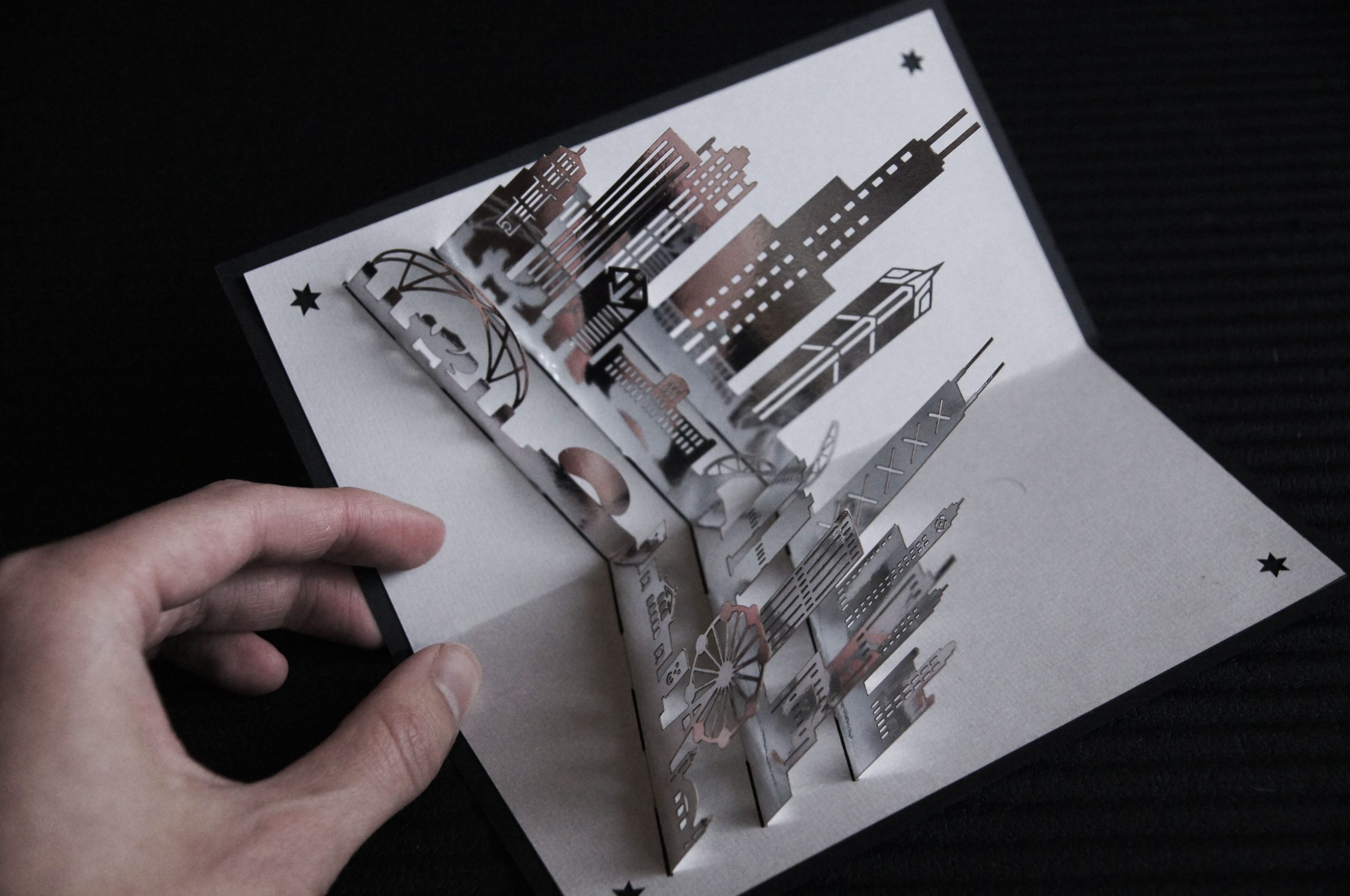 Chicago Skyline 3D Card - Image 3