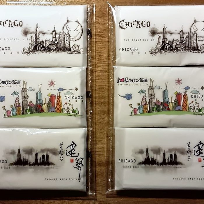 芝加哥城市紀念面紙 Chicago City Face paper