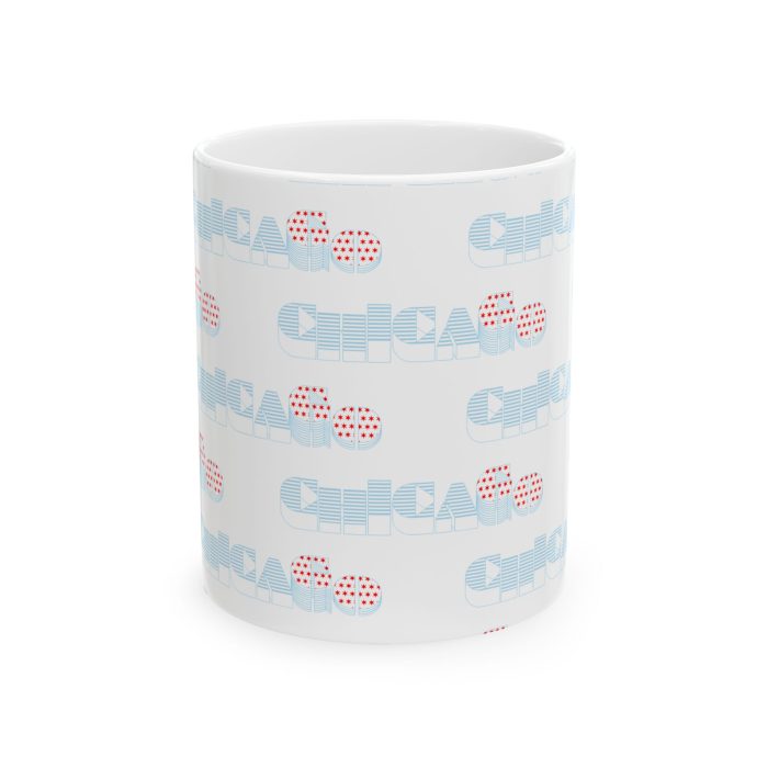 Chicago Flag Ceramic Mug - Perfect Gift for Travelers & Coffee Lovers