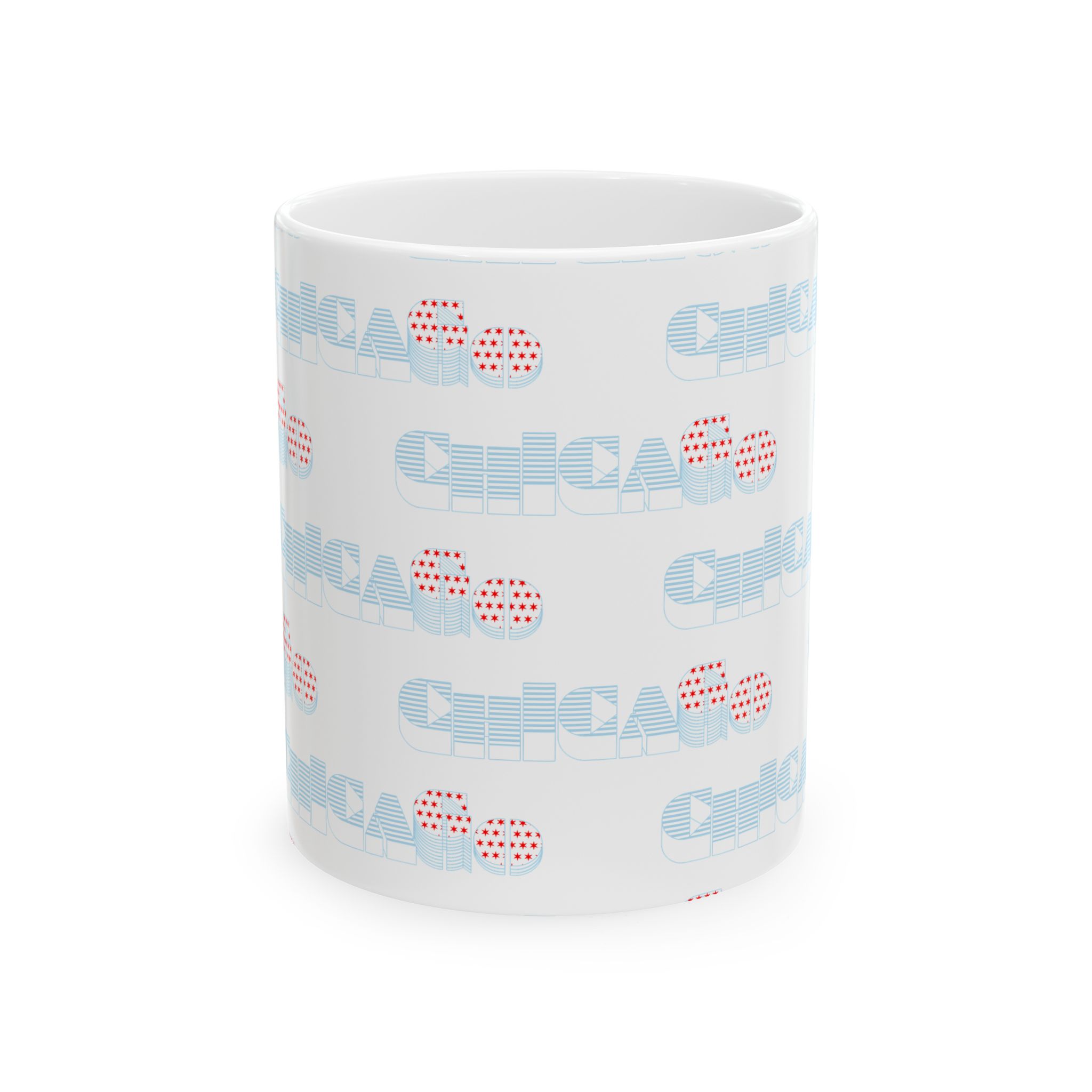 Chicago Flag Ceramic Mug - Perfect Gift for Travelers & Coffee Lovers