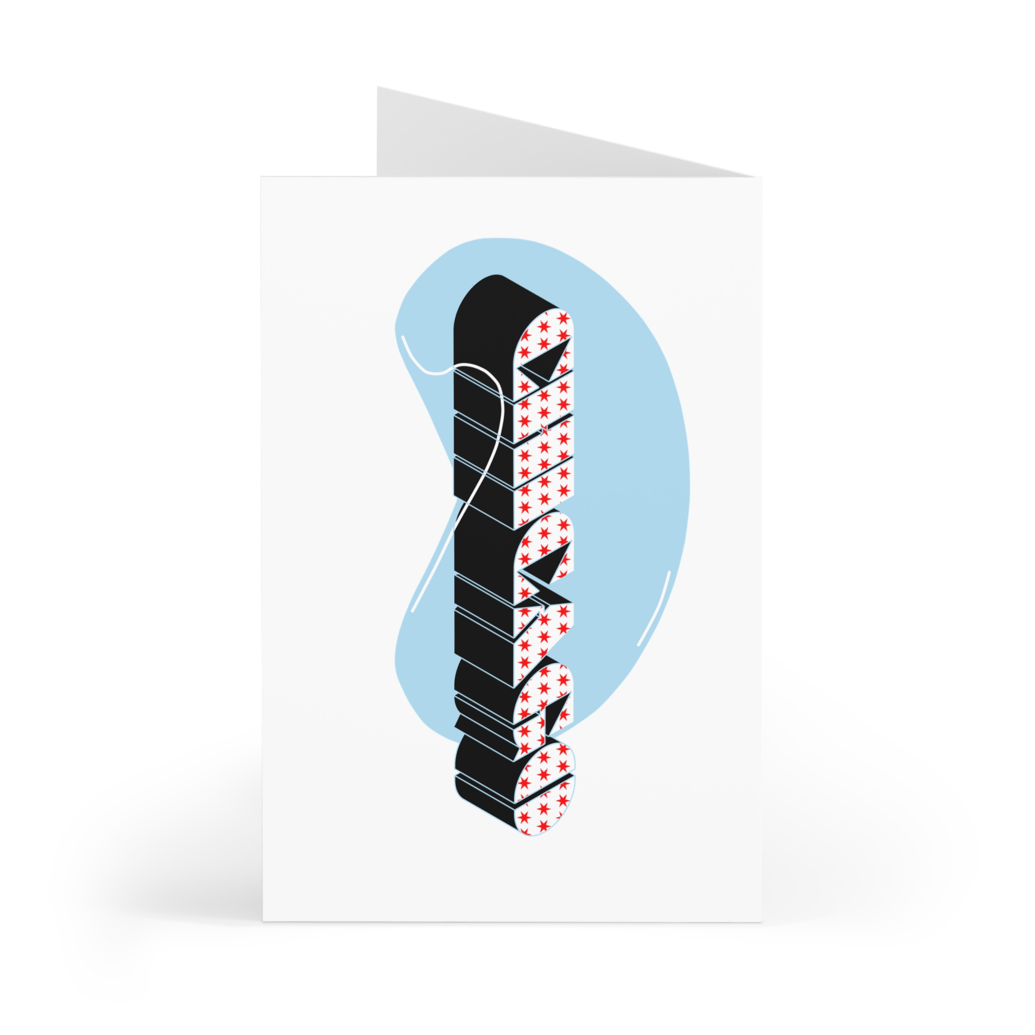 Chicago Skyline_Smile & Bean Greeting Cards - 7 Pack - Image 2