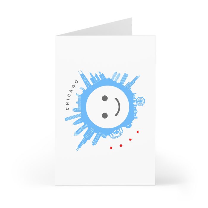 Chicago Skyline_Smile & Bean Greeting Cards - 7 Pack