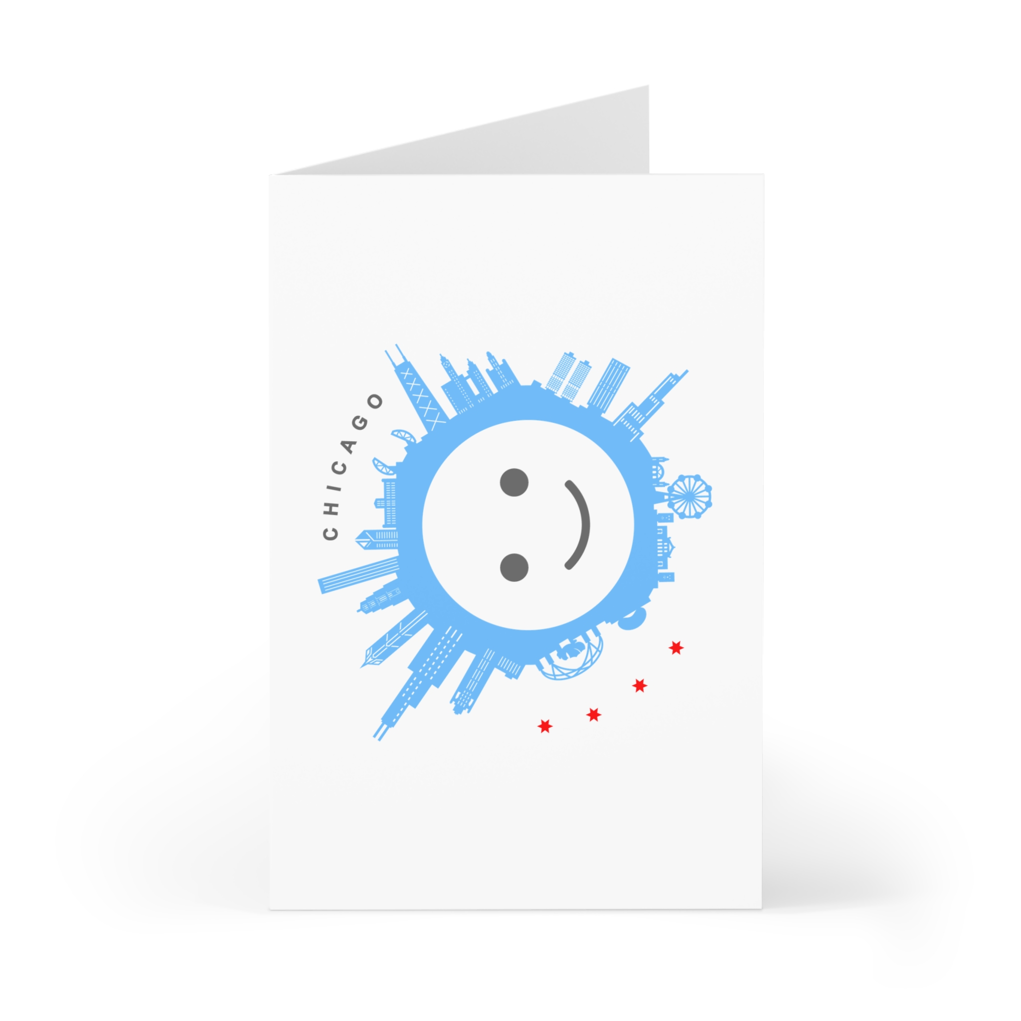 Chicago Skyline_Smile & Bean Greeting Cards - 7 Pack