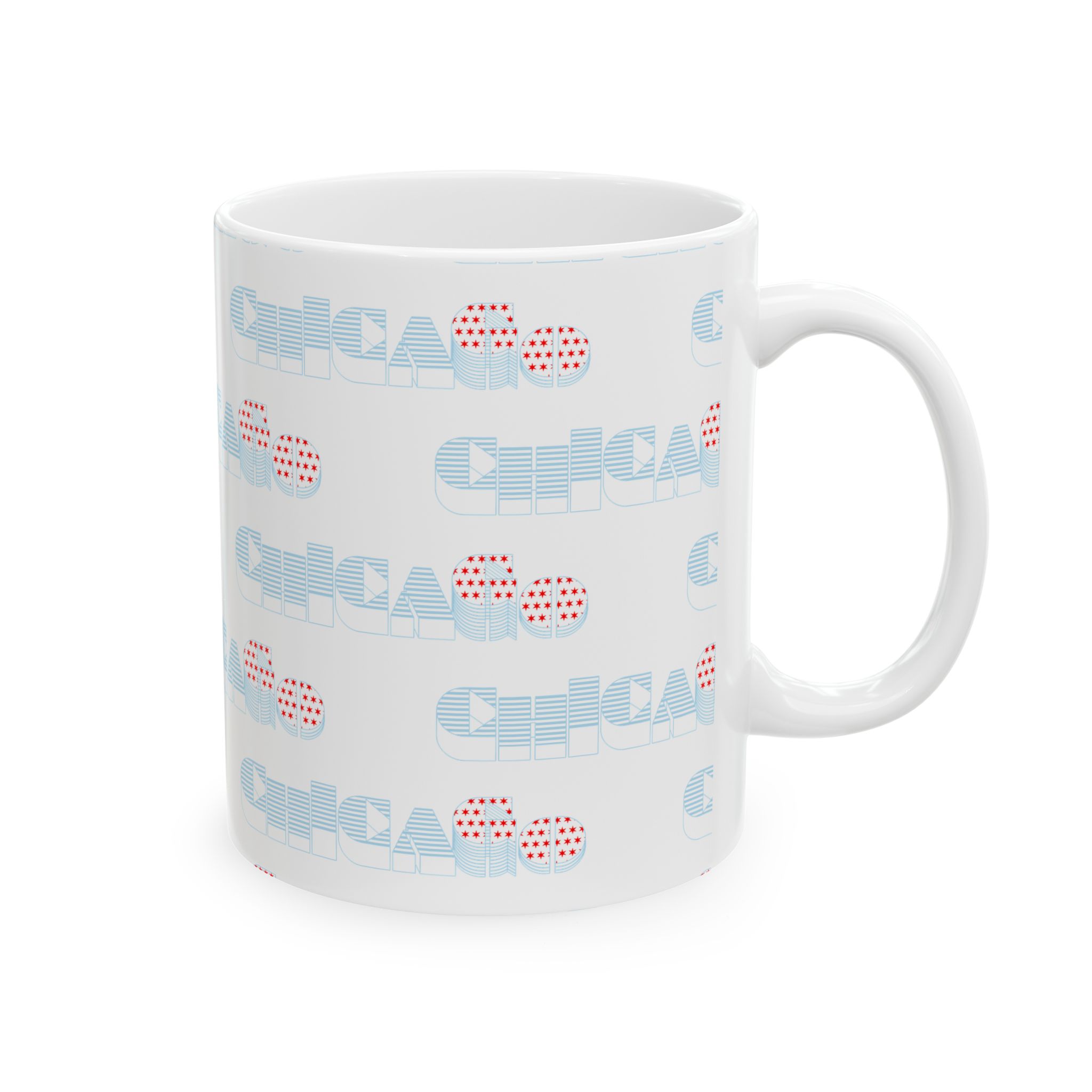 Chicago Flag Ceramic Mug - Perfect Gift for Travelers & Coffee Lovers - Image 4