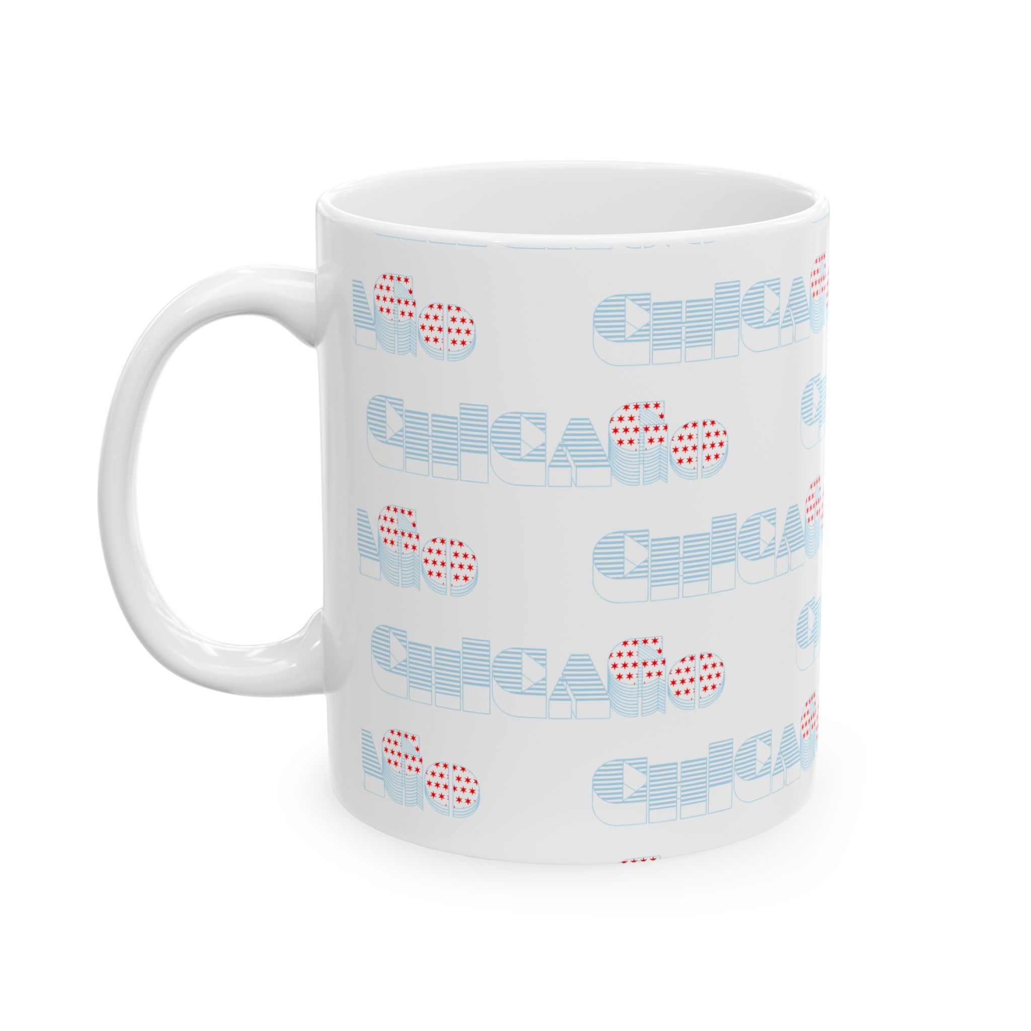 Chicago Flag Ceramic Mug - Perfect Gift for Travelers & Coffee Lovers - Image 3