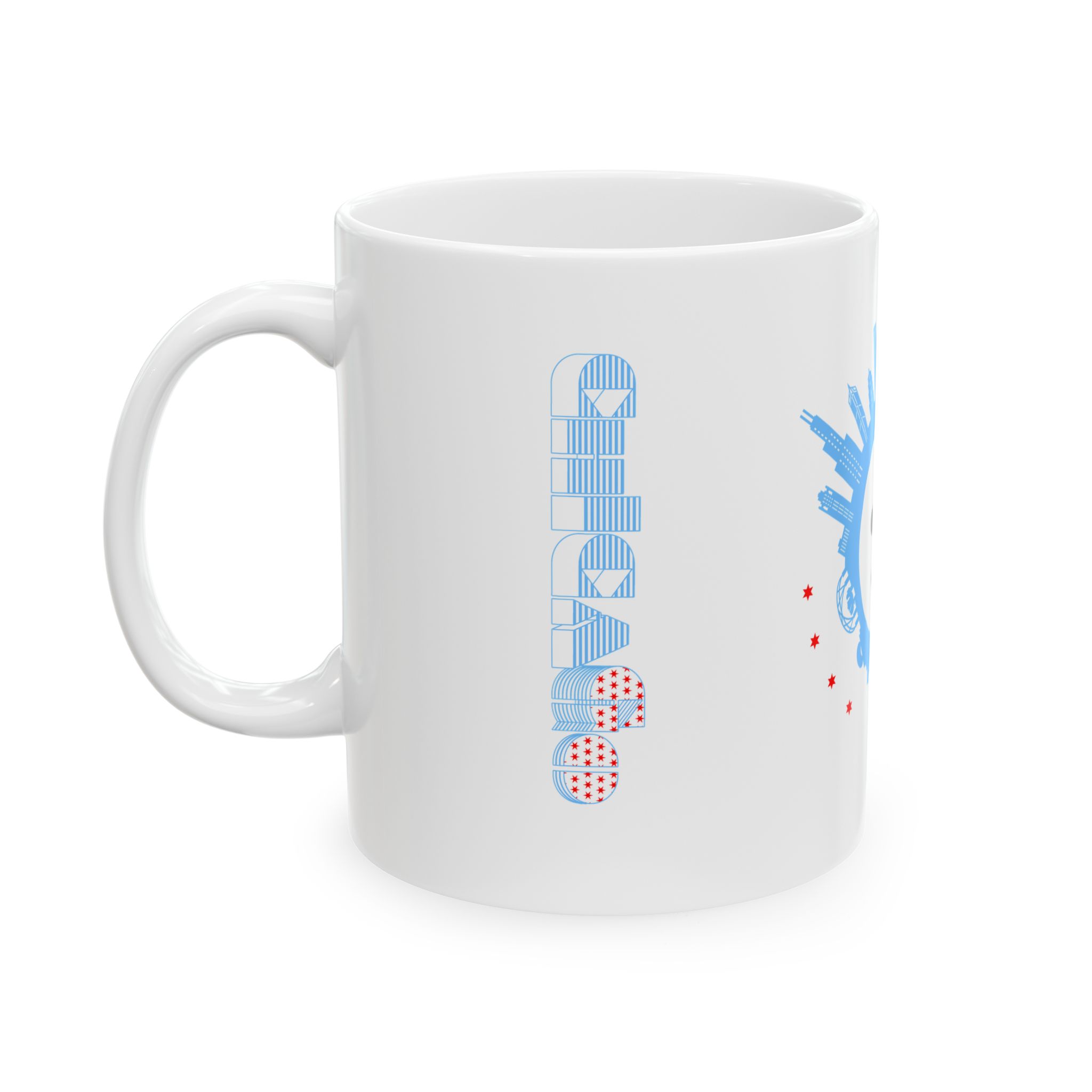 Chicago_Skyline Smile Ceramic Mug - Perfect Gift for Travelers & Coffee Lovers - Image 3