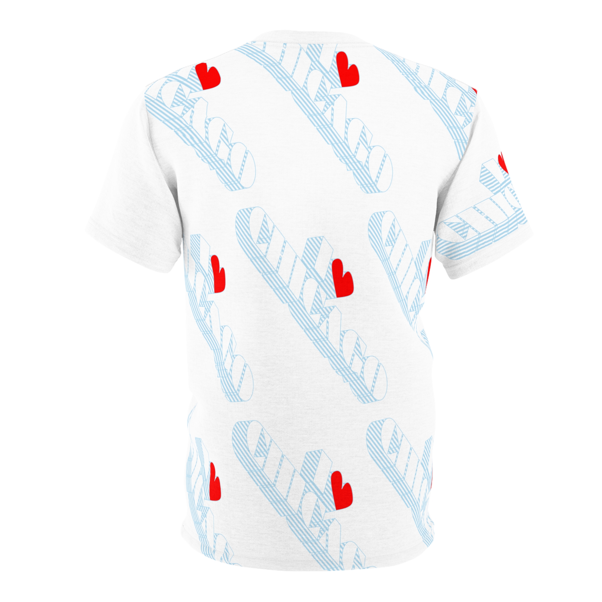 Chicago Heart_ Unisex Cut & Sew Tee - Fun Graphic T-Shirt for Casual Style - Image 2