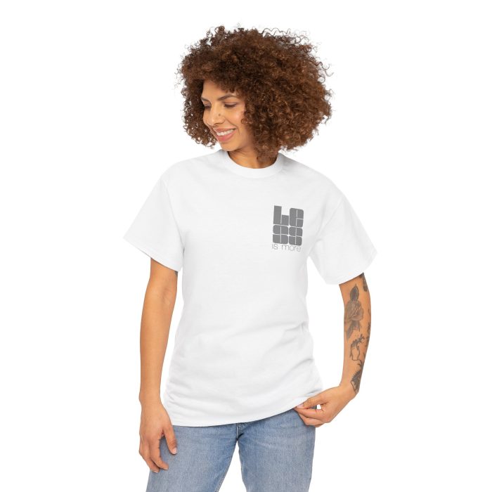 T-Shirt — "Less Is More" Minimalist Typography Tee