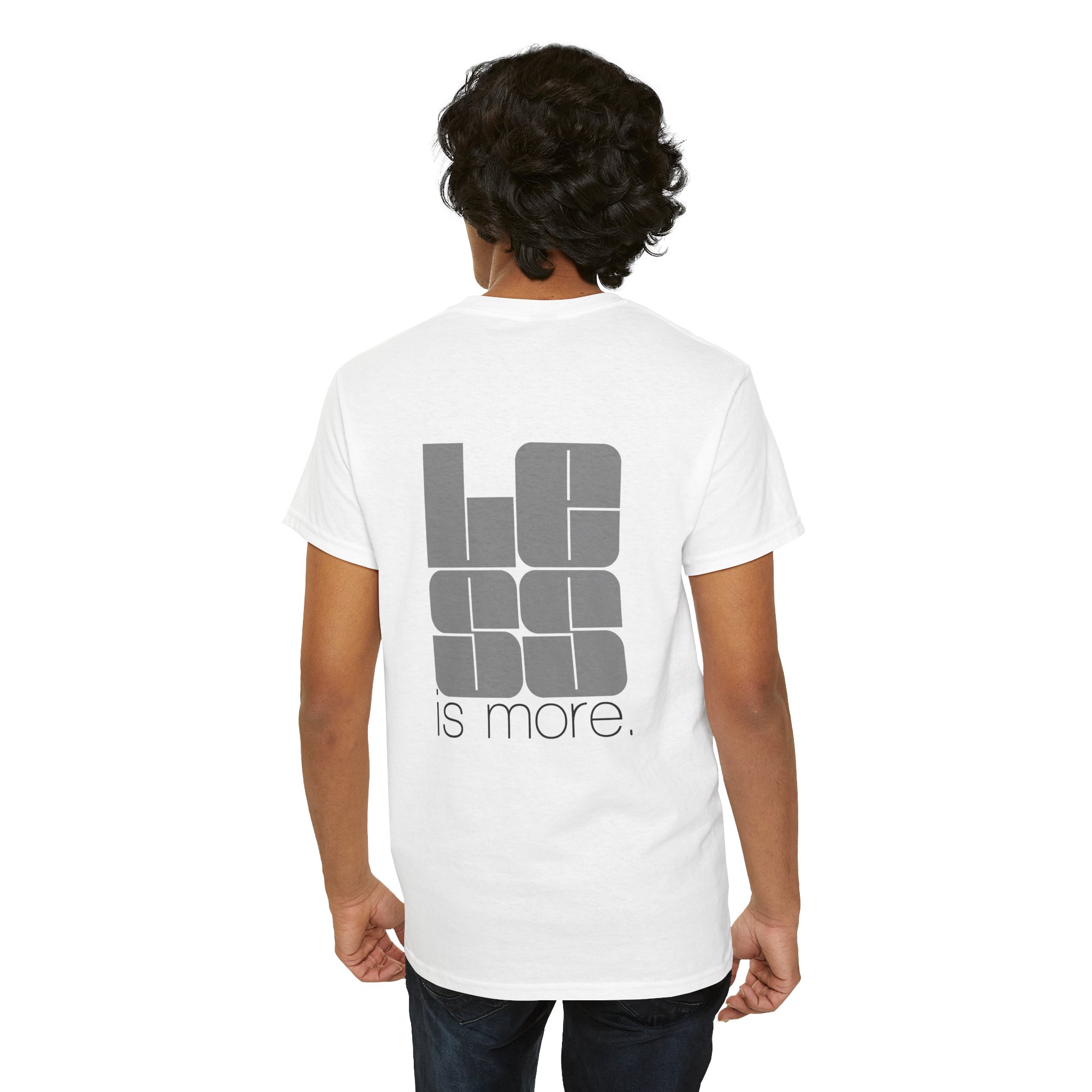 T-Shirt — "Less Is More" Minimalist Typography Tee - Image 6